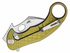 LionSteel LE1 A GS Folding nůž STONE WASHED MagnaCut blade, GREEN aluminum handle
