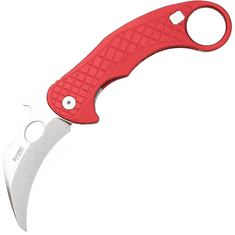 LionSteel LE1 A RS Folding nůž STONE WASHED MagnaCut blade, RED aluminum handle
