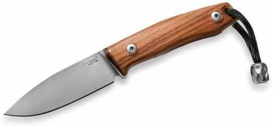 LionSteel M1 ST outdoorový nůž 7,4 cm, dřevo Santos, kožené pouzdro