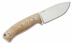 LionSteel M2M CVN outdoorový nůž 9 cm, hnědá, Micarta, kožené pouzdro
