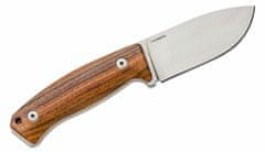 LionSteel M2M ST Fixed Blade M390 satin blade, Santos wood handle, kožený sheath