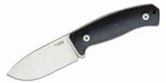 LionSteel M2M GBK outdoorový nůž 9 cm, černá, G10, kožené pouzdro