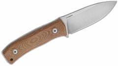 LionSteel M4 CVN nůž do přírody 9,5 cm, hnědá, Micarta, kožené pouzdro
