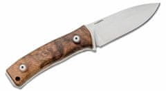 LionSteel M4 WN nůž do přírody 9,5 cm, ořechové dřevo, kožené pouzdro