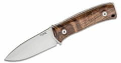 LionSteel M4 WN Fixed Blade M390 satin Walnut hwood andle, kožený sheath