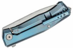 LionSteel MT01 BL Myto Titanium Blue kapesní nůž 8,3 cm, modrá, titan, rozbíječ skla