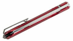 LionSteel MT01A RB Myto Red kapesní nůž 8,3 cm, Stonewash, červená, hliník, rozbíječ skla