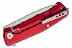 LionSteel MT01A RB Myto Red kapesní nůž 8,3 cm, Stonewash, červená, hliník, rozbíječ skla