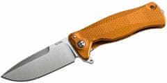 LionSteel SR11A OS SR FLIPPER ORANGE Aluminum nůž, RotoBlock, satin finish blade Sleipner