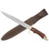 ALCARAZ-26N 260mm blade, stag handle, brass wild boar head cap