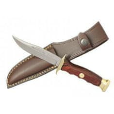 Muela BW-10 100mm blade, coral pakkawood, brass guard and cap