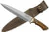 RECOVA 228mm blade, double edge, full tang, beech stable wood and brass