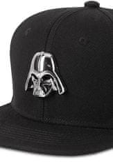 CurePink Snapback kšiltovka s šátkem Star Wars|Hvězdné Války: Znak Darth Vader (nastavitelná)