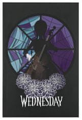 CurePink Blok A5 Netflix|Wednesday: Wednesday s violoncellem (14,8 x 21 cm)