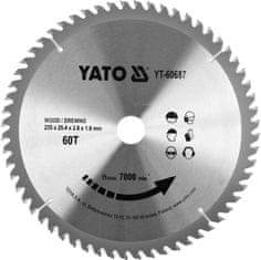 YATO Kotouč na dřevo TCT 235 x 25,4 mm 60z (pro YT-82153)