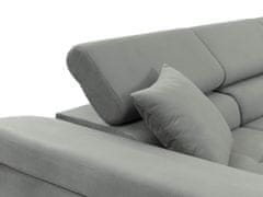 Veneti Rohová sedačka na každodenní spaní LABUS MINI - šedá 1, levý roh