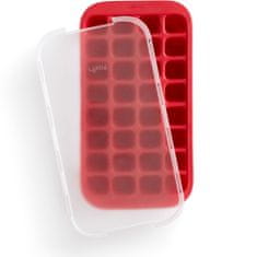 Lékué Velká silikonová forma na led, 32 kostek Lékué Industrial Ice Cubes Tray | červená
