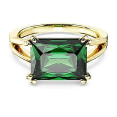 Swarovski Luxusní pozlacený prsten s krystalem Matrix 56771 (Obvod 52 mm)
