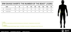 BRANDIT kraťasy Iron Maiden Savage Shorts The Number of The Beast darkcamo Velikost: 3XL