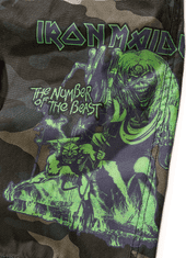 BRANDIT kraťasy Iron Maiden Savage Shorts The Number of The Beast darkcamo Velikost: 4XL