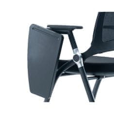 Dalenor Konferenční židle Swiss se stolkem (SET 2 ks), textil, černá