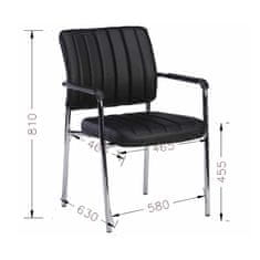 Dalenor Konferenční židle Glos, syntetická kůže, béžová