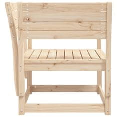 Vidaxl Zahradní židle masivní borové dřevo
