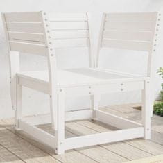 Vidaxl Zahradní židle bílá masivní borové dřevo