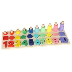 MG Montessori Number Sorter dřevěné puzzle