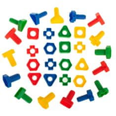 MG Montessori Screws šrouby 30ks, barevné