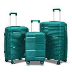shumee Sada cestovního kufru 3 ks Barut Coral-blue ABS 4 kolečka 360°