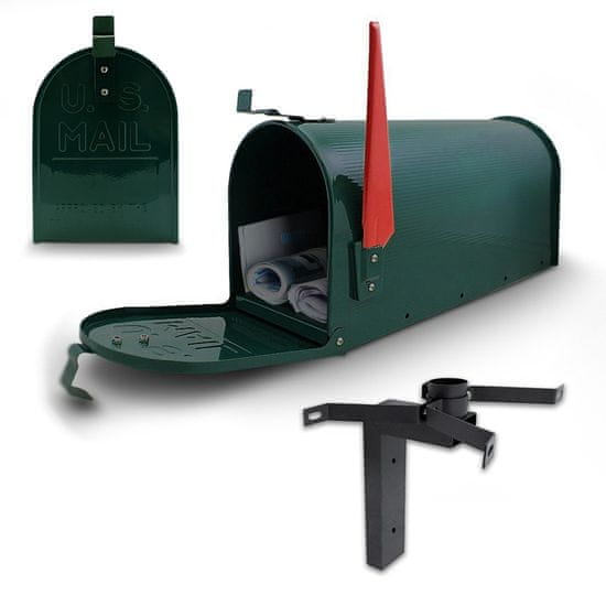 shumee Americká poštovní schránka s nástěnným držákem na tiskovou poštu