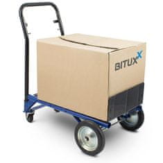 shumee Bituxx ruční skladový vozík s otočnými kolečky, vozík 2v1, frézka, nosnost: 80 kg
