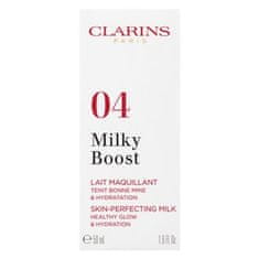 Clarins Milky Boost Foundation tónující a hydratační emulze pro sjednocenou a rozjasněnou pleť 04 Auburn 50 ml
