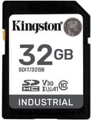 Kingston Industrial Secure Digital (SDHC), 32GB, černá (SDIT/32GB)