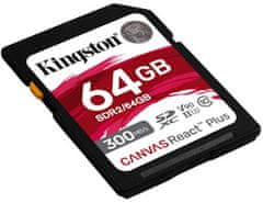 Kingston Canvas React Plus Secure Digital (SDXC), 64GB (SDR2/64GB)