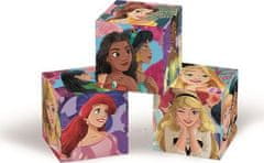 Clementoni Obrázkové kostky Disney princezny, 6 kostek