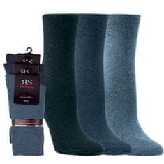 RS pánské bavlněné jednobarevné zdravotní ponožky 31215 3pack, 39-42