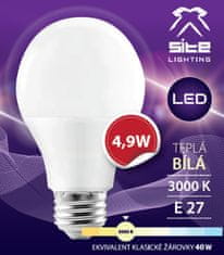 X-Site LED žárovka  4,9W, teplá bílá, balení 4ks