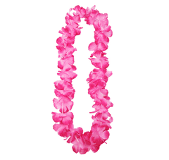 PartyDeco Havajský věnec Aloha růžový 1ks -