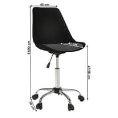 KONDELA Kancelářská židle černá, tmavě šedá DARISA NEW