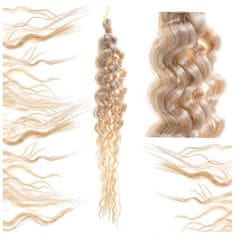 KIK KX5081 Syntetické vlasy na zaplétání afro copánků 60cm blond