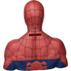 CurePink Pokladnička Marvel: Spiderman (výška 17 cm)