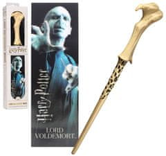 CurePink Replika hůlky s knižní záložkou Harry Potter: Voldemort (délka 30 cm)