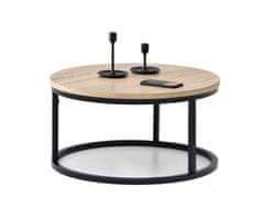 ModernHome Konferenční stolek Dusy hnědý