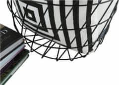 KONDELA Příruční stolek, grafit / černá, BATIS TYP 3