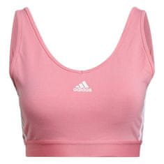 Adidas Tričko na trenínk růžové L Essentials 3-stripes