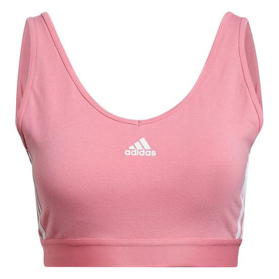 Adidas Tričko na trenínk růžové Essentials 3-stripes