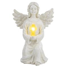 Haushalt Haushalt international Solární soška anděla se světelným křížem