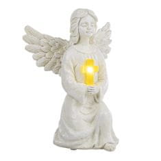 Haushalt Haushalt international Solární soška anděla se světelným křížem
